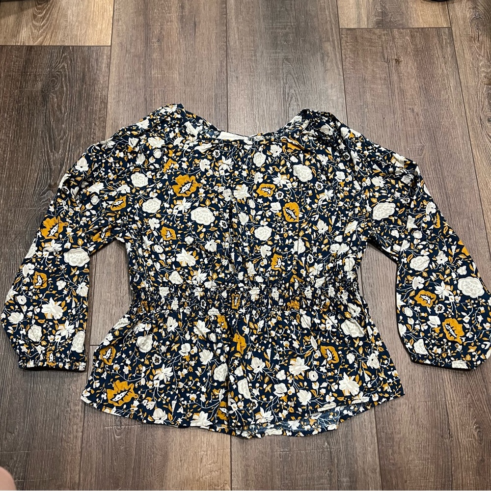 Floral peplum top